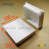 Rectangular Plastic Insert for 120x100 m Tube Dimension and 2,0-5,0 mm Thickness WHITE - Rectangle Insert White - rectangu
