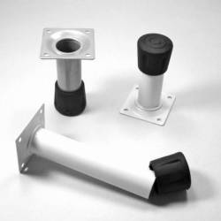 Verstärkte Fußkappe aus SCHWARZEM vulkanisiertem Gummi für Rohrfüße - Rohrdurchmesser 16 mm - Ajile 3