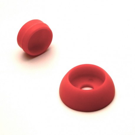 Pour vis M12 : Cache de sécurité Skiffy pour vis écrou filetage diamètre 12 mm (M12) - ROUGE - Ajile Pour vis M12 : Cache de sécurité Skiffy pour vis écrou filetage diamètre 12 mm (M12) - ROUGE - Ajile