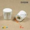 Embout Enveloppant Renforcé Caoutchouc Vulcanisé BLANC pour pied - tube de diamètre 8 mm - caoutchouc rond blanc - embout