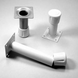 Heavy Duty Ferrule made from Vulcanized Rubber for 8 mm Diameter Furniture Tube/Feet WHITE - Ajile 3