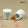 Embout Enveloppant Renforcé Caoutchouc Vulcanisé BLANC pour pied - tube de diamètre 16 mm - caoutchouc rond blanc - embout