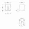 Embout Enveloppant Renforcé Caoutchouc Vulcanisé BLANC pour pied - tube de diamètre 22 mm - caoutchouc rond blanc - embout