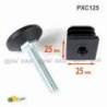 Kit de Réglage / Mise à Niveau pour tube 25x25 avec pied à embase diamètre 38 mm - kit pied réglable - pied pied réglable