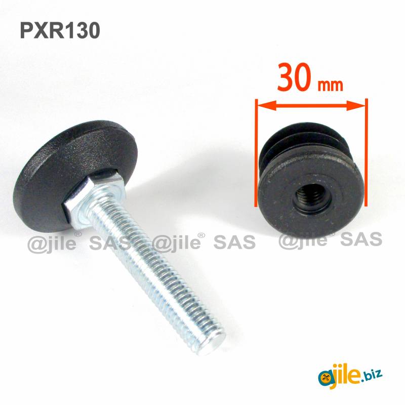 Adjustment / Leveling Kit for 30 mm diameter tube with a 38 mm diameter Plastic base Foot - Ajile