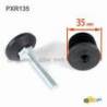Kit di Piedini Livellatori Regolabili per tubo di diametro 35 mm con base di plastica diametro 38 mm - Kit di Livellamento -