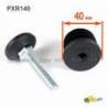 Kit di Piedini Livellatori Regolabili per tubo di diametro 40 mm con base di plastica diametro 38 mm - Kit di Livellamento -