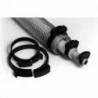 Fascetta Stringitubo Riutilizzabile di Plastica per Cavi, Conduttori, Tubi e Tubazioni per Diametri 24,5-27,6 mm - fascetta