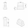 Rectangular Plastic Insert for 20x10 mm Tube Dimension and 1.0-2.5 mm Thickness BLACK - Rectangle Insert Black - rectangul
