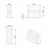 Rectangular Plastic Insert for 25x10 mm Tube Dimension and 1.0-2.5 mm Thickness BLACK - Rectangle Insert Black - rectangul