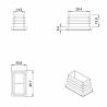 Rectangular Plastic Insert for 35x20 mm Tube Dimension and 1.0-2.5 mm Thickness WHITE - Rectangle Insert White - rectangul