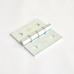 Square 50 x 50 mm Screw-on Zinc-plated Steel Hinge - Ajile 3
