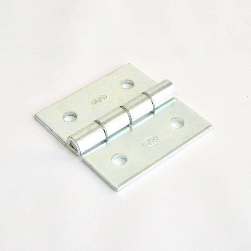 Square 50 x 50 mm Screw-on Zinc-plated Steel Hinge - hinges - door accessories - hook-framing - ajile