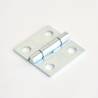 Square 25 x 25 mm Screw-on Zinc-plated Steel Hinge - hinges - door accessories - hook-framing - ajile