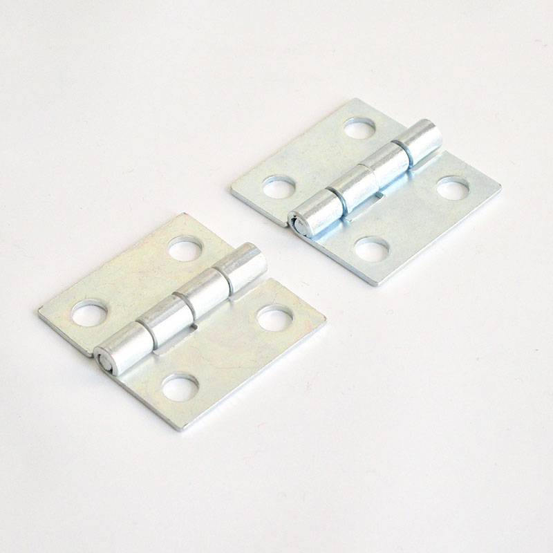 Charnière Acier Zingué Blanc Carrée 25 x 25 mm Fixation par Vis - charnière crochet - ajile