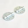 Charnière Acier Zingué Blanc Ronde Diamètre 30 mm Fixation par Vis - charnière crochet - ajile