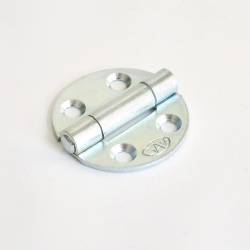 Round 30 mm Diameter Countersunk Screw Zinc-plated Steel Hinge - Ajile 3