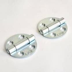 Round 30 mm Diameter Countersunk Screw Zinc-plated Steel Hinge - Ajile 4