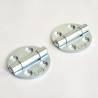 Round 30 mm Diameter Countersunk Screw Zinc-plated Steel Hinge - hinges - door accessories - hook-framing - ajile