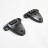 Plastic Screw-on Hinge 60 x 61.5 mm BLACK polyamide - hinges - door accessories - hook-framing - ajile