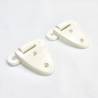Plastic Screw-on Hinge 60 x 61.5 mm WHITE polyamide - hinges - door accessories - hook-framing - ajile