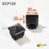 20 x 20 mm Plastic Black Pyramid Plug Insert for Square Tubes and Fencing Posts - square pyramid insert - ajile