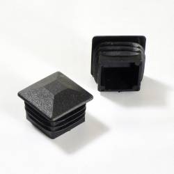 25 x 25 mm Plastic Black Pyramid Plug Insert for Square Tubes and Fencing Posts - Ajile 2