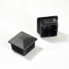 Tappo Copripilastro a Lamelle Quadro di Plastica NERO 30 x 30 mm per Tubolari Quadrati - inserto quadrato - inserto - ajile