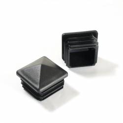 40 x 40 mm Plastic Black Pyramid Plug Insert for Square Tubes and Fencing Posts - Ajile 2