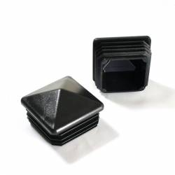 50 x 50 mm Plastic Black Pyramid Plug Insert for Square Tubes and Fencing Posts - Ajile 2