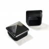50 x 50 mm Plastic Black Pyramid Plug Insert for Square Tubes and Fencing Posts - square pyramid insert - ajile