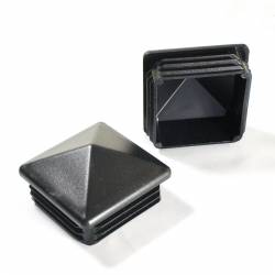 60 x 60 mm Plastic Black Pyramid Plug Insert for Square Tubes and Fencing Posts - Ajile 2