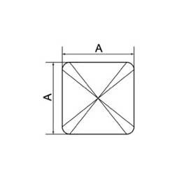 Kunststoff Sichtstopfen SCHWARZ für Quadratrohr 60 x 60 mm Geeignet für Pfosten Zaun und Zaun-Gitter - Ajile 3