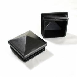 70 x 70 mm Plastic Black Pyramid Plug Insert for Square Tubes and Fencing Posts - Ajile 2