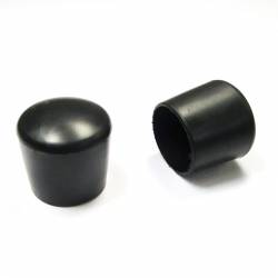 Thermoplastische Kunststoff Fußkappe aus Elastischem SCHWARZEM Gummi für Rohrfüße - Rohrdurchmesser 20 mm - Ajile 2