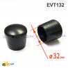 Embout Enveloppant Caoutchouc Thermoplastique Flexible NOIR pour Tube de Diamètre 32 mm - embout enveloppant - embout - ajile