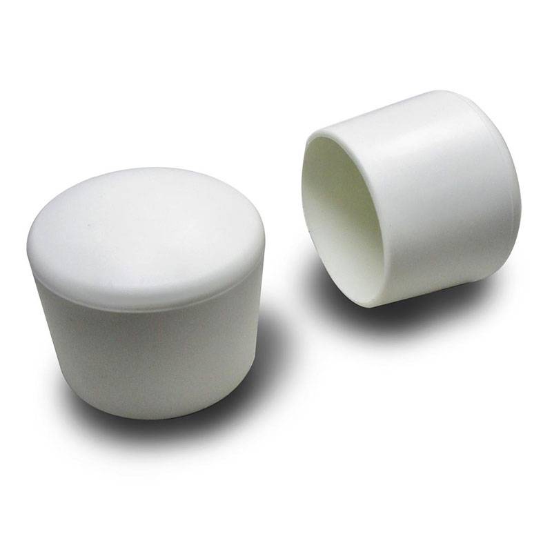 Thermoplastic Rubber Bush Ferrule WHITE for 30 mm Diameter Tube - finishing caps - screw-nut cap - ajile