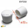 Embout Enveloppant Caoutchouc Thermoplastique Flexible BLANC pour Tube de Diamètre 32 mm - embout enveloppant - embout - ajile