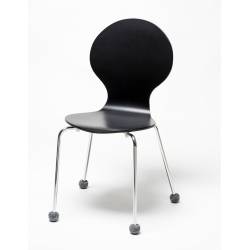 Silent Padded Ferrule Furniture Sock in GRAY Reinforced Felt for 16 to 22 mm Diameter Chair Legs - Ajile 4