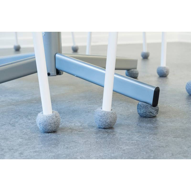 Embout Patin Chausson Antibruit en Feutre Renforcé GRIS Graphite pour Pied de Chaise Diamètre