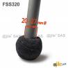 Puntale Calzante Antirumore in Feltro Rinforzato GRIGIO Grafite per Gambe di Sedia con Diametro fra 20 e 27 mm - ajile