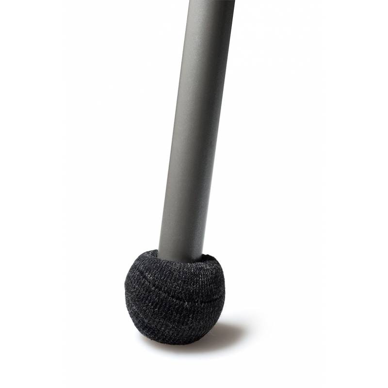 Silent Padded Ferrule Furniture Sock in GRAY Reinforced Felt for 20 to 27 mm Diameter Chair Legs - ajile