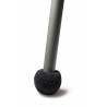 Puntale Calzante Antirumore in Feltro Rinforzato GRIGIO Grafite per Gambe di Sedia con Diametro fra 20 e 27 mm - ajile