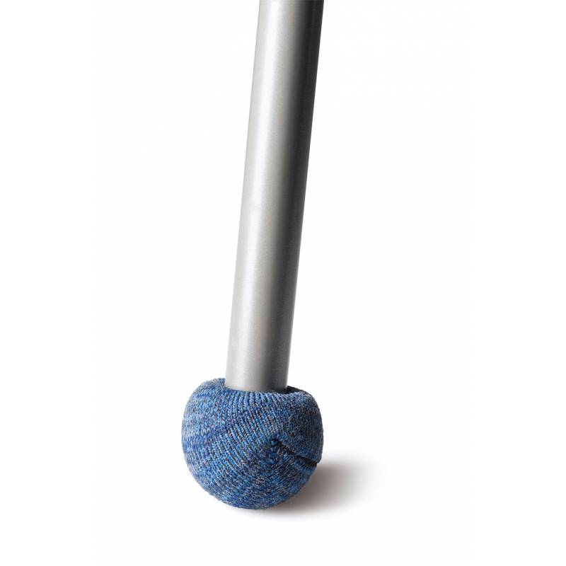 Schalldämmende Stuhlbeinsocken-Kappen aus Verstärkter Filz KOBALTBLAU für Rohrfüße - Rohrdurchmesser 20 bis 27 mm - ajile