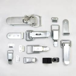 22 x 50 mm Straight Wire White Zinc-plated Pad Lockable Loop Latch with Keeper - SMALL - Ajile 5