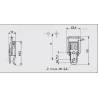 Locking Kit  2 Straight Wire Zinc-plated Loop Latch 22 x 50 mm with Keeper - SMALL - door accessories - hook-framing - ajile
