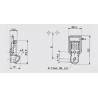 Locking Kit  2 Straight Wire Zinc-plated Loop Latch 22 x 50 mm with Keeper - SMALL - door accessories - hook-framing - ajile