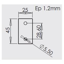 32.5 x 82 mm Straight Wire White Zinc-plated Pad Lockable Loop Latch with Keeper - MEDIUM - Ajile 4