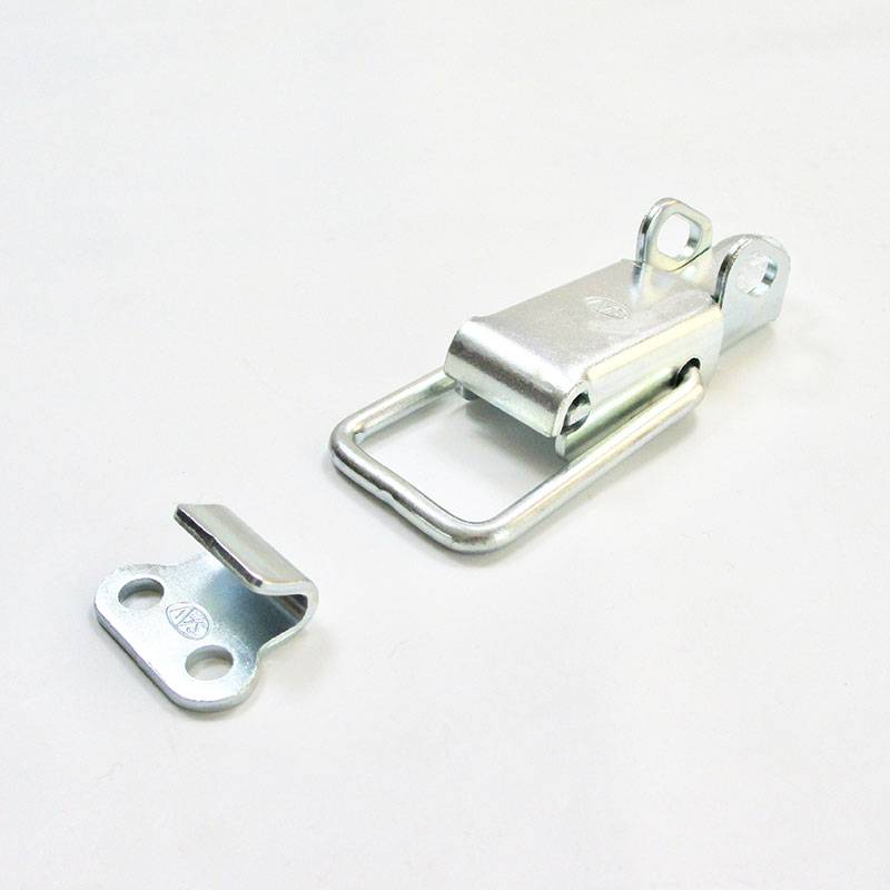 Locking Kit  2 Straight Wire Zinc-plated Loop Latch 32.5 x 82 mm with Keeper - MEDIUM - hook-framing - ajile