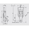 Locking Kit  2 Straight Wire Zinc-plated Loop Latch 32.5 x 82 mm with Keeper - MEDIUM - hook-framing - ajile